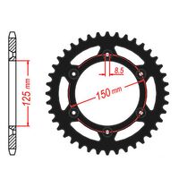 MTX Rear Sprocket 45T Black for KTM 450 EXCR 2008-2012 >520