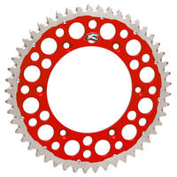 Renthal Twinring Rear Sprocket 49T for Honda CRF 450 RWE 2019-2022 >Red