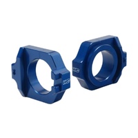 Works Connection Blue Axle Blocks for Honda CRF 450 RX 2017-2025