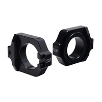 Works Connection Black Axle Blocks for Honda CRF 450 X 2019-2025