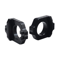 Works Connection Black Axle Blocks for Suzuki RMX 450 2017-2019