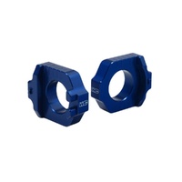 Works Connection Blue Axle Blocks for Yamaha YZ 450 FX 2016-2024