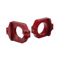 Works Connection Red Axle Blocks for Yamaha YZ 250 FX 2025