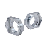 Works Connection Silver Axle Blocks for Honda CRF 250 X 2015-2017