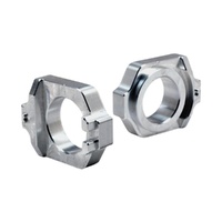 Works Connection Silver Axle Blocks for Honda CRF 450 X 2019-2025