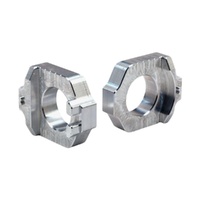 Works Connection Silver Axle Blocks for Yamaha YZ 125 X 2020-2025