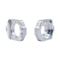 Works Connection Silver Axle Blocks for Husqvarna TE 300 Rockstar Edition 2023