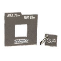 Works Connection Chain Gauge for Honda CRF 450 R 2021-2024 (65mm-70mm)