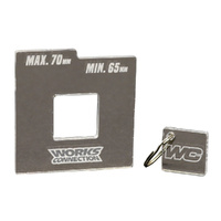 Works Connection Chain Gauge for KTM 400 SX 2000-2002 (65mm-70mm)