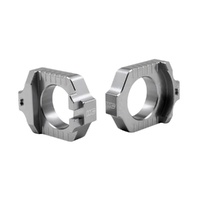 Works Connection Grey Axle Blocks for Yamaha YZ 450 F 2010-2025