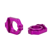 Works Connection Purple Axle Blocks for Honda CRF 450 RX 2017-2025