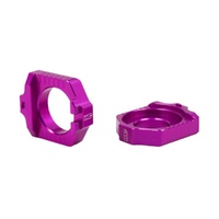 Works Connection Purple Axle Blocks for Husqvarna FC 250 2023-2025
