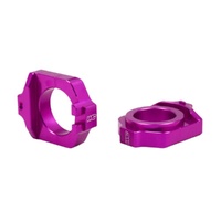 Works Connection Purple Axle Blocks for Yamaha WR 250 R 2008-2020