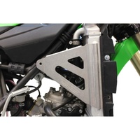Works Connection Silver Radiator Braces for Kawasaki KX 112 2022-2025