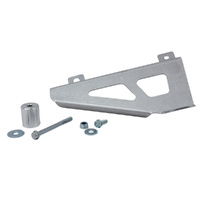 Works Connection Silver Radiator Braces for Yamaha YZ 65 2020-2024