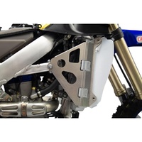 Works Connection Silver Radiator Braces for Yamaha YZ 450 FX 2019-2023