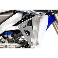 Works Connection Silver Radiator Braces for Yamaha YZ 250 FX 2020-2024