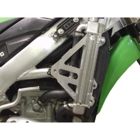 Works Connection Silver Radiator Braces for Kawasaki KX 450 F 2010-2011