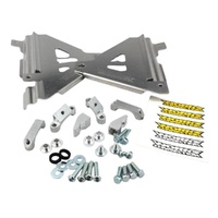 Works Connection Silver Radiator Braces for Kawasaki KX 450 F 2016-2018
