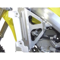 Works Connection Silver Radiator Braces for Suzuki RM-Z 450 2007