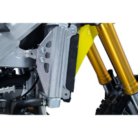 Works Connection Silver Radiator Braces for Suzuki RM-Z 250 2019-2024
