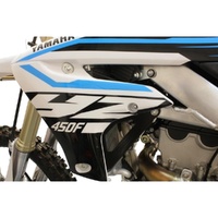 Works Connection Black Radiator Braces for Yamaha YZ 450 F 2018-2022