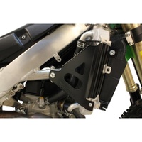 Works Connection Black Radiator Braces for Kawasaki KX 450 X 2020-2023