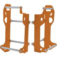 CrossPro Orange Aluminium Radiator Guard for Husaberg FE450 2013-2014