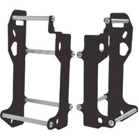 CrossPro Black Aluminium Radiator Guard for Gas Gas EC 350F 2021-2023 W/Out Fan
