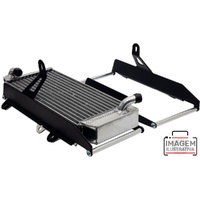 CrossPro Black Aluminium Radiator Guard for KTM 300 SX 2023-2024