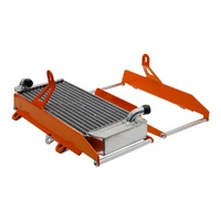 CrossPro Orange Aluminium Radiator Guard for Gas Gas MC 125 2023-2025