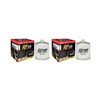 2 Pack RP Chrome Oil Filter for Harley 1450 Heritage Softail 88 EFI/FLSTI 2006