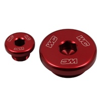Works Connection Red Oil Fill Plug for Suzuki RMX 450 2017-2019