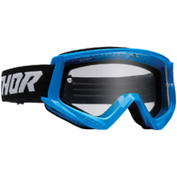THOR Combat Racer Blue/Black Goggles