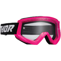 THOR Combat Racer Fluro Pink/Black Goggles