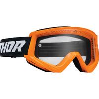 THOR Combat Racer Fluro Orange/Black Kids Goggles