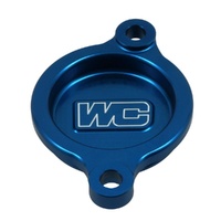 Works Connection Blue Oil Filter Cover for Honda CRF 450 X 2019-2025