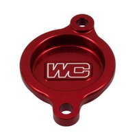Works Connection Red Oil Filter Cover 27-021