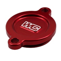 Works Connection Red Oil Filter Cover 27-035