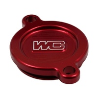 Works Connection Red Oil Filter Cover 27-075