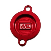 Works Connection Red Oil Filter Cover 27-095