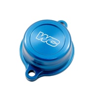 Works Connection Blue Oil Filter Cover for Yamaha YZ 450 F 2023-2024