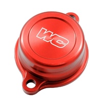 Works Connection Red Oil Filter Cover 27-151