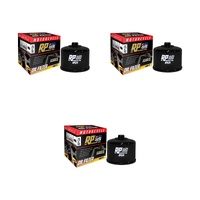 3 Pack RP Oil Filter for Kawasaki Ninja H2 Carbon/ZX1000X 2017 (W/Nut)