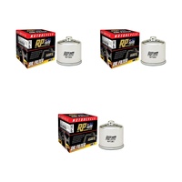 3 Pack RP Chrome Oil Filter for Aprilia TUONO V4 1100 2023 