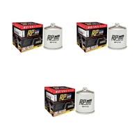3 Pack RP Chrome Oil Filter for Harley 1800 CVO Softail Springer 110/FXSTSSE 2007