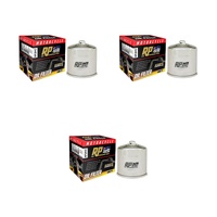 3 Pack RP Chrome Oil Filter for Yamaha Wolverine X4 4WD 4STR/YXF850P 2018-2019 