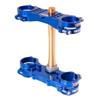 XTRIG Blue Triple Clamps ROCS Tech Offset 25mm for Yamaha YZ 125 2015-2026