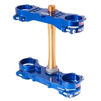XTRIG Blue Triple Clamps ROCS Tech Offset 20mm for Yamaha YZ 450 F 2023-2026