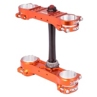 XTRIG Orange Triple Clamps ROCS Pro Offset 22-24mm for Husq FC 350 2014-2023